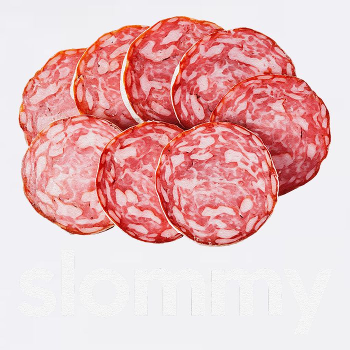 Slommy Salami Meme Oddly Specific Funny Memes Internet Memes Garment-Dyed Sweatshirt