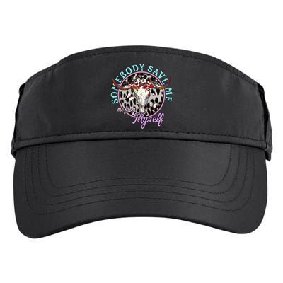 Somebody Save Me Country Music Retro Cowgirl Adult Drive Performance Visor