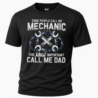 Styley 's Mechanic Dad Novelty Black, Small Cooling Performance Crew T-Shirt