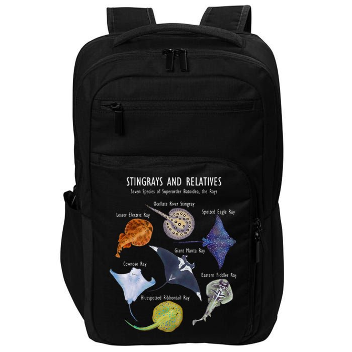 Stingray Species Manta Ray River Stingray And More Impact Tech Backpack