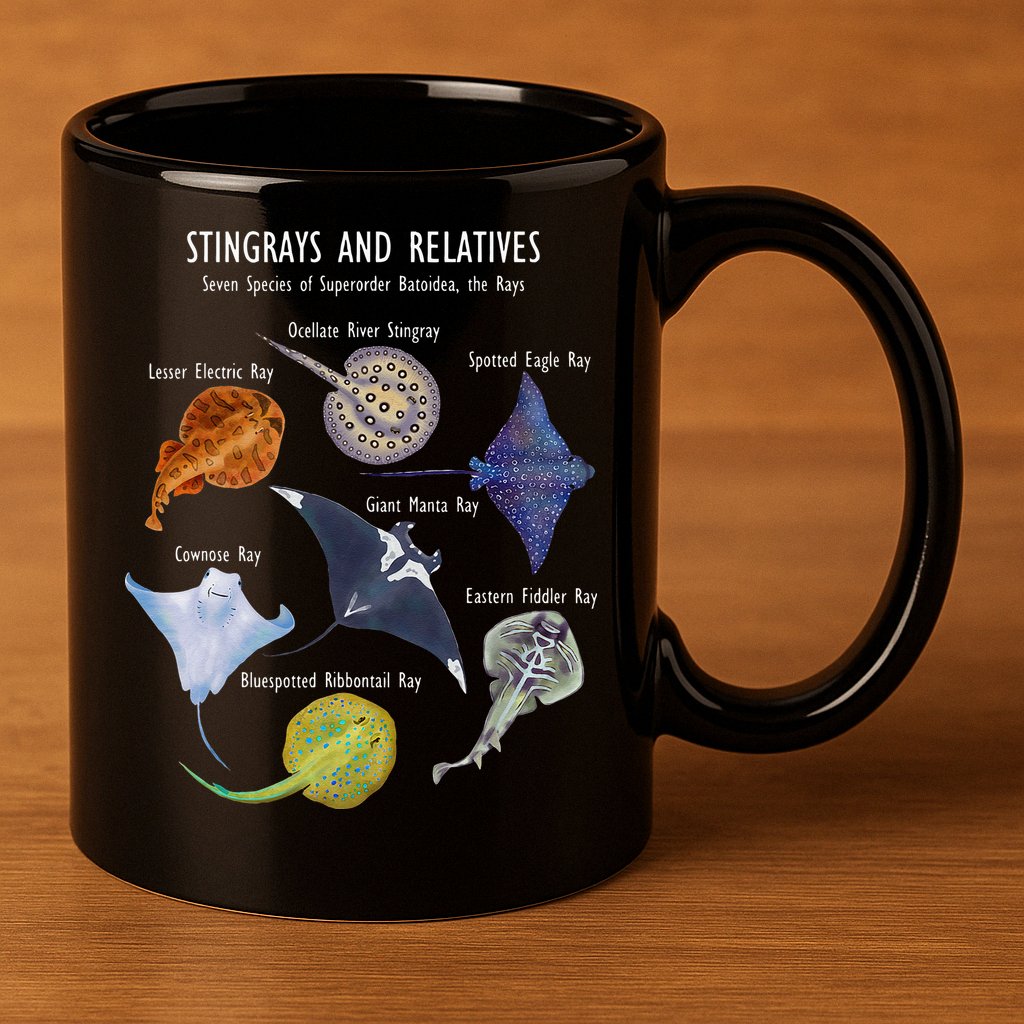 Stingray Species Manta Ray River Stingray And More 11oz C Handle Ceramic Mug