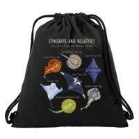 Stingray Species Manta Ray River Stingray And More Drawstring Bag