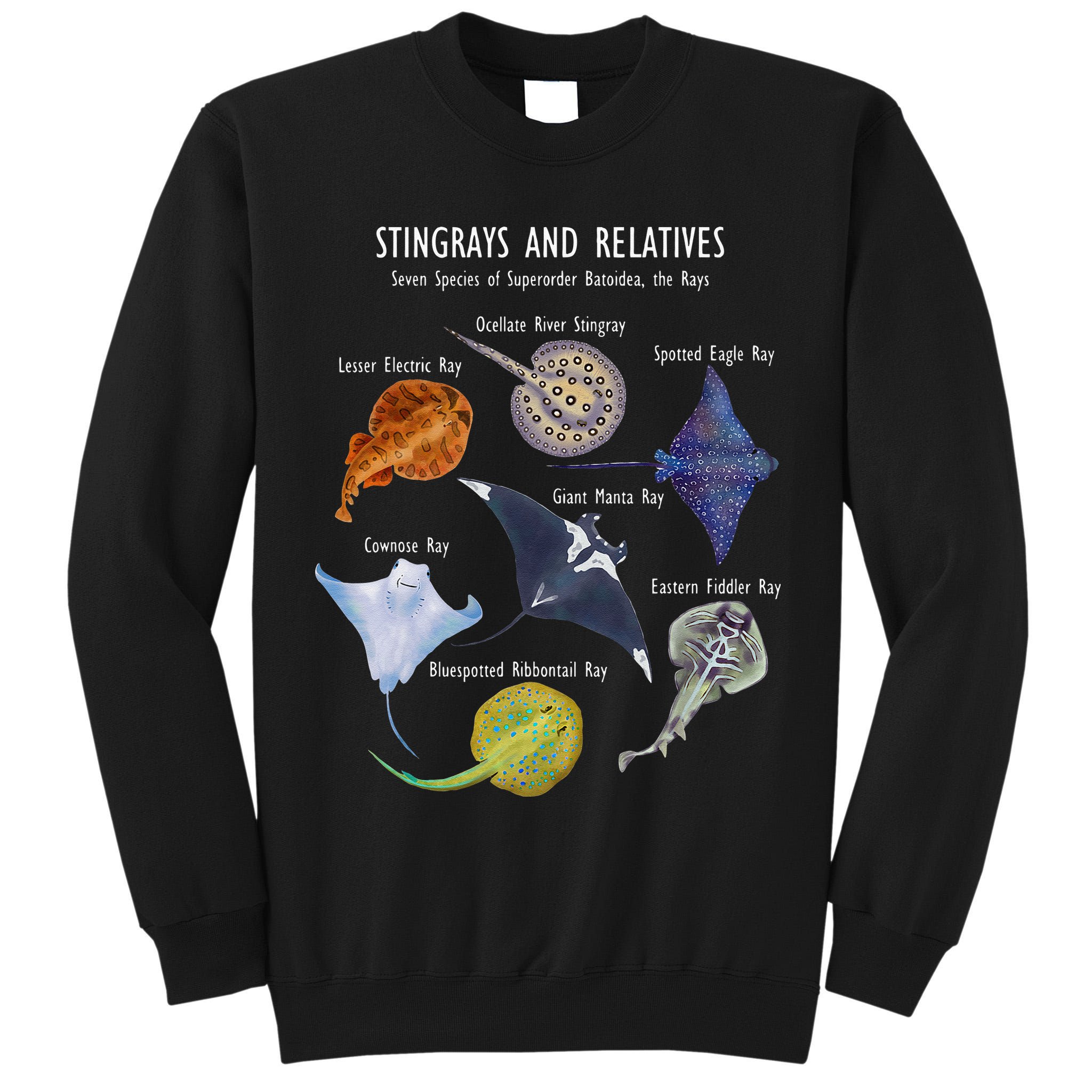 Stingray Species Manta Ray River Stingray And More Tall Sweatshirt