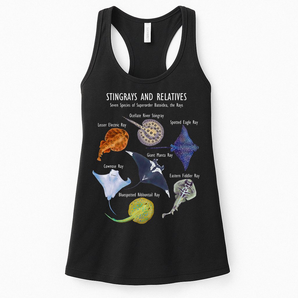 Stingray Species Manta Ray River Stingray And More Womens Tank Top
