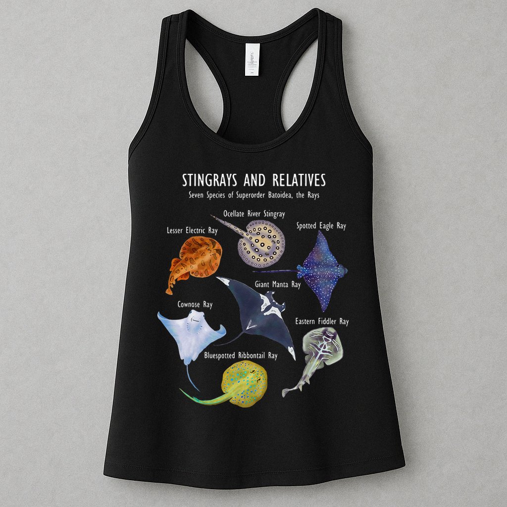 Stingray Species Manta Ray River Stingray And More Womens Tank Top