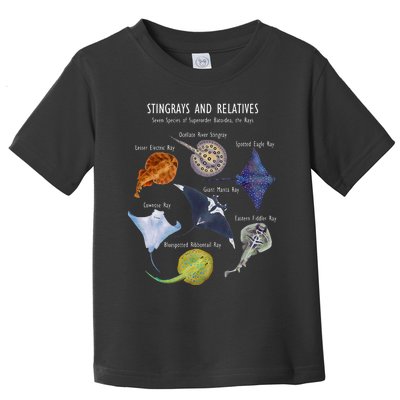 Stingray Species Manta Ray River Stingray And More Toddler T-Shirt