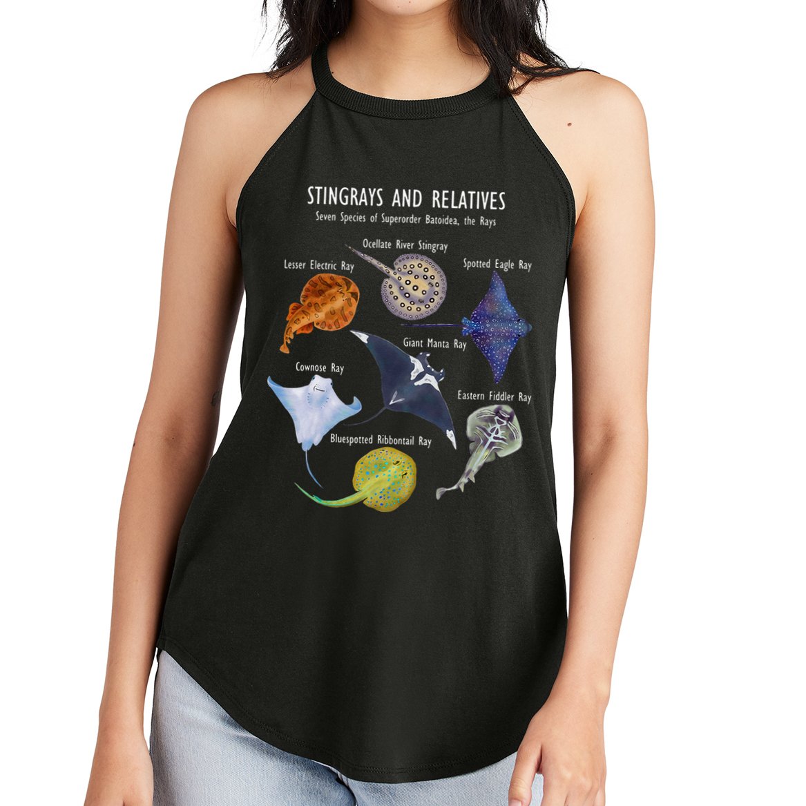 Stingray Species Manta Ray River Stingray And More Women's Perfect Tri Rocker Tank