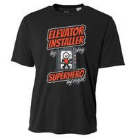 Safety Standards Mechanical Installation Elevator Installer Cooling Performance Crew T-Shirt