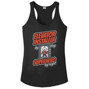 Safety Standards Mechanical Installation Elevator Installer Ladies PosiCharge Competitor Racerback Tank