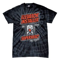 Safety Standards Mechanical Installation Elevator Installer Tie-Dye T-Shirt