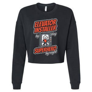 Safety Standards Mechanical Installation Elevator Installer Cropped Pullover Crew