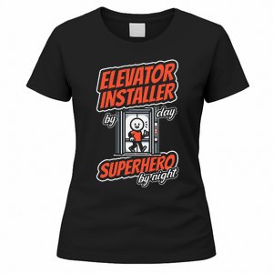 Safety Standards Mechanical Installation Elevator Installer Women's T-Shirt