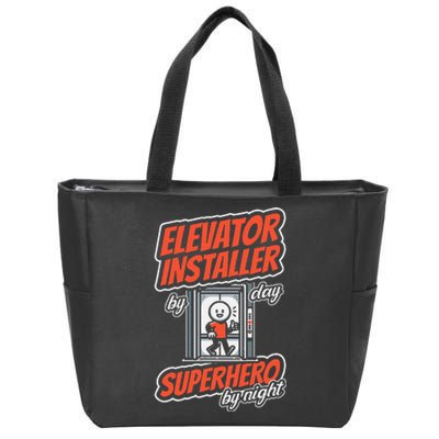 Safety Standards Mechanical Installation Elevator Installer Zip Tote Bag