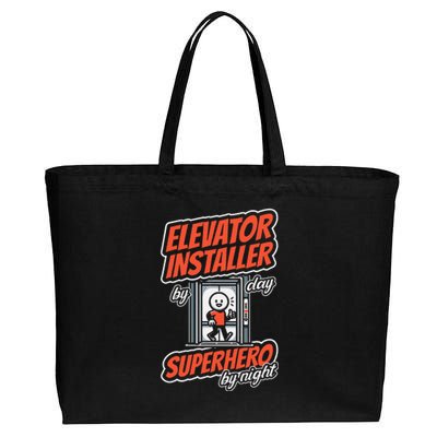 Safety Standards Mechanical Installation Elevator Installer Cotton Canvas Jumbo Tote