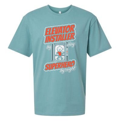 Safety Standards Mechanical Installation Elevator Installer Sueded Cloud Jersey T-Shirt