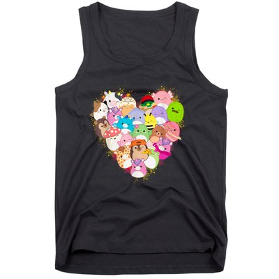 Squish Squad Mallow Heart Great Gifts Cute Tank Top