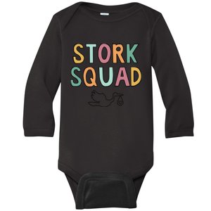 Stork Squad, Matching Labor and Delivery Baby Long Sleeve Bodysuit