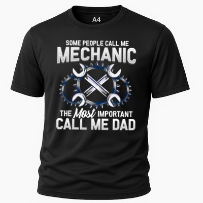 Styley 's Mechanic Dad Novelty Black, Small Cooling Performance Crew T-Shirt