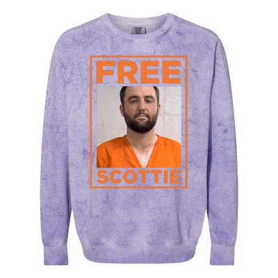 Scottie Scheffler Mugshot Colorblast Crewneck Sweatshirt