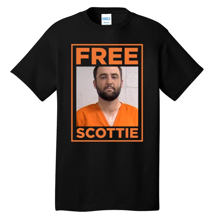 Scottie Scheffler Mugshot Tall T-Shirt