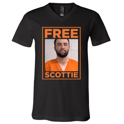 Scottie Scheffler Mugshot V-Neck T-Shirt