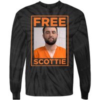 Scottie Scheffler Mugshot Tie-Dye Long Sleeve Shirt