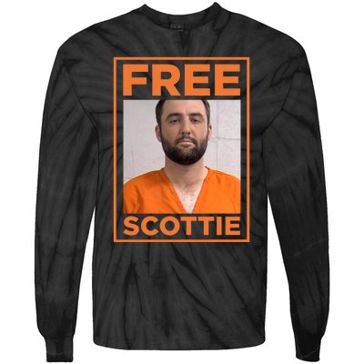 Scottie Scheffler Mugshot Tie-Dye Long Sleeve Shirt