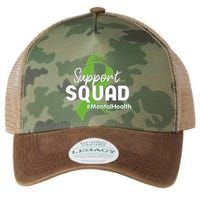Support Squad Mental Health Awareness Lime Green Ribbon Legacy Tie Dye Trucker Hat