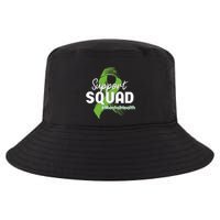 Support Squad Mental Health Awareness Lime Green Ribbon Cool Comfort Performance Bucket Hat