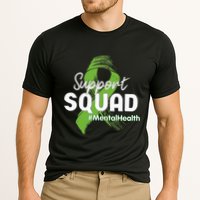 Support Squad Mental Health Awareness Lime Green Ribbon Cooling Performance Crew T-Shirt