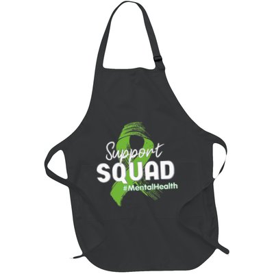 Support Squad Mental Health Awareness Lime Green Ribbon Apron