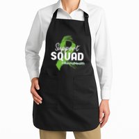 Support Squad Mental Health Awareness Lime Green Ribbon Apron