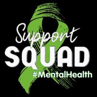 Support Squad Mental Health Awareness Lime Green Ribbon T-Shirt
