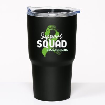 Support Squad Mental Health Awareness Lime Green Ribbon Tumbler