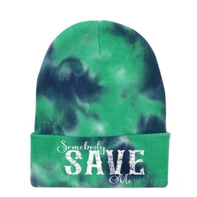 Somebody Save Me Country Music Tie Dye 12in Knit Beanie