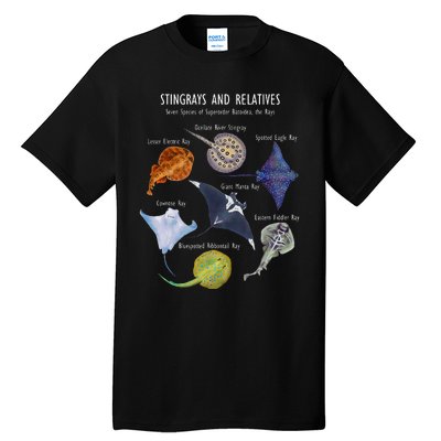 Stingray Species Manta Ray River Stingray And More Tall T-Shirt