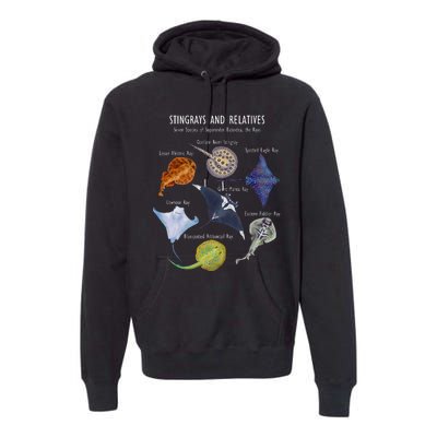 Stingray Species Manta Ray River Stingray And More Premium Hoodie