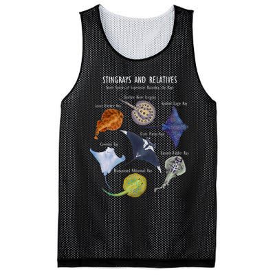 Stingray Species Manta Ray River Stingray And More Mesh Reversible Basketball Jersey Tank