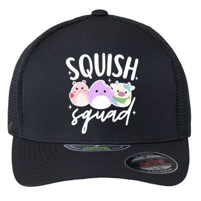 Squish Squad Mallow Great Gifts Cute Flexfit Unipanel Trucker Cap