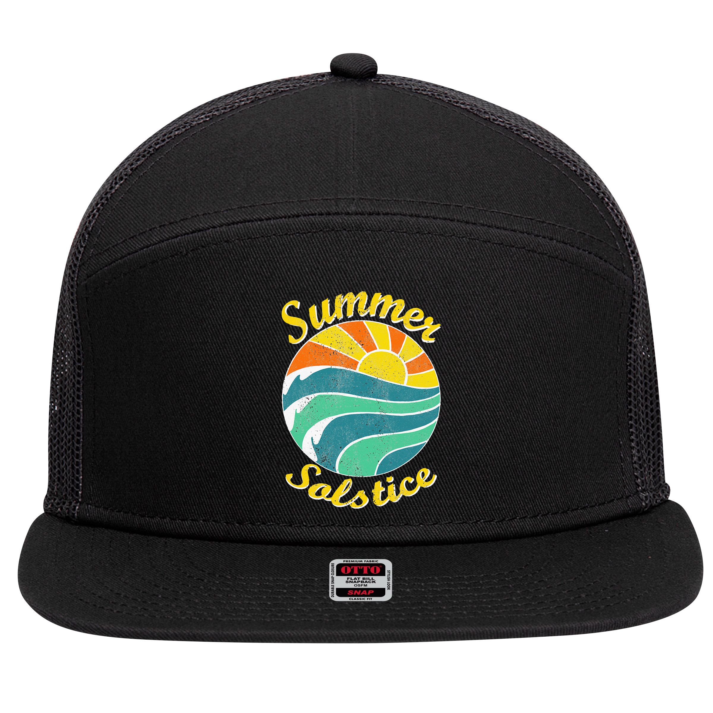 Summer Solstice Midsommar Festival Gidt Idea 7 Panel Mesh Trucker Snapback Hat