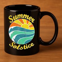Summer Solstice Midsommar Festival Gidt Idea 11oz C Handle Ceramic Mug