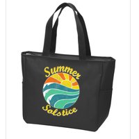 Summer Solstice Midsommar Festival Gidt Idea Zip Tote Bag