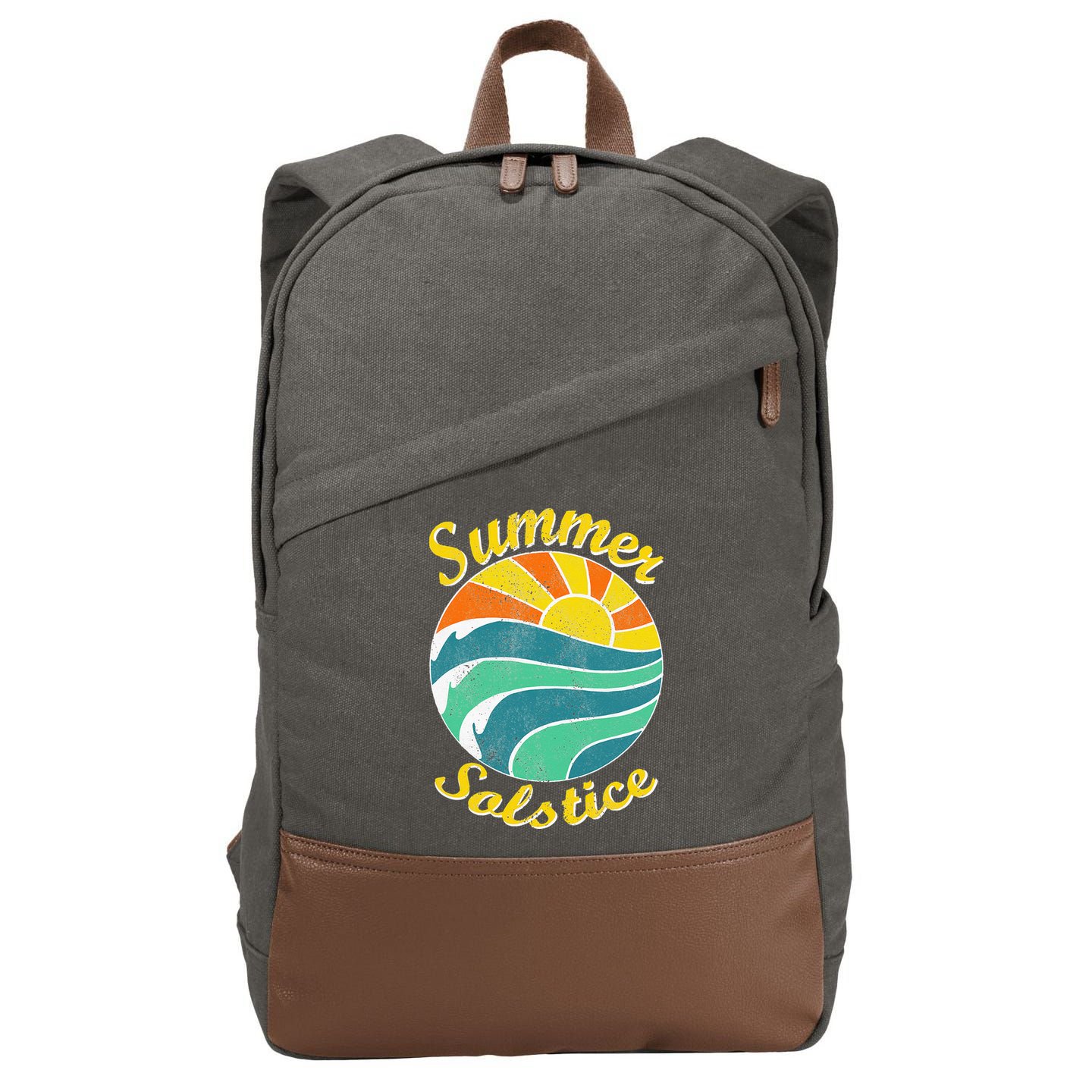 Summer Solstice Midsommar Festival Gidt Idea Cotton Canvas Backpack