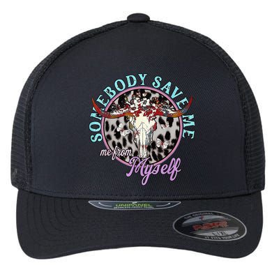 Somebody Save Me Me From Jellyrolls Flexfit Unipanel Trucker Cap