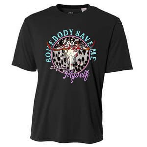 Somebody Save Me Me From Jellyrolls Cooling Performance Crew T-Shirt