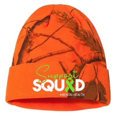 Support Squad Mental Health Awareness Green Ribbon Women Kati Licensed 12" Camo Beanie