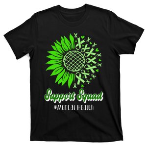 Support Squad Mental Health Awareness Green Ribbon Women T-Shirt