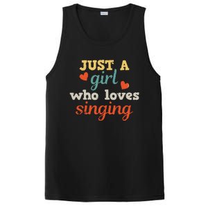 Singing Singer Music Musical Girl Retro Gift PosiCharge Competitor Tank