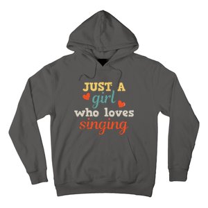 Singing Singer Music Musical Girl Retro Gift Hoodie