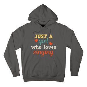 Singing Singer Music Musical Girl Retro Gift Tall Hoodie